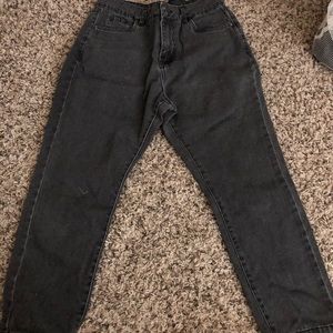 Noisy may mom jeans gray